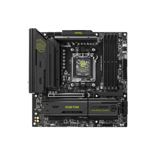 Материнская плата MSI MAG B850M MORTAR WIFI SocketAM5 AMD B850 4xDDR5 mATX AC`97 8ch(7.1) 5Gigabit RAID+HDMI