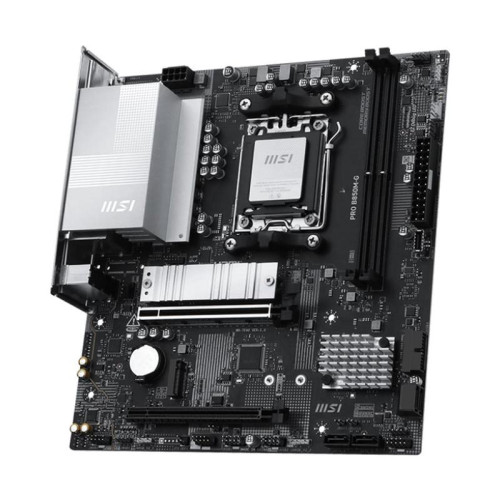 Материнская плата MSI PRO B850M-G SocketAM5 AMD B850 2xDDR5 mATX AC`97 8ch(7.1) 5Gigabit RAID+HDMI+DP