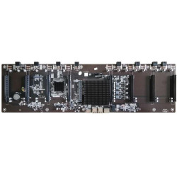 Материнская плата с ЦПУ Afox AFHM65-ETH8EX Intel HM65+ Intel Celeron,1XDDR3-1600MHZ,8XPCI-EX16,1XSATA2,1XMSATA2,100LAN MATX, RETAIL PACK, RTL {10} (783903)