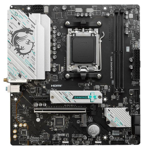 Материнская плата MSI B650M GAMING WIFI B650, AM5, 2*DDR5, 1*PCIEx16, 1*PCIEx1, 2*M.2, 1*TypeC, 7*USB3.2Gen1, 6*USB2.0, 4*SATA3.0, 2.5G, DP, HDMI, M-ATX, RTL