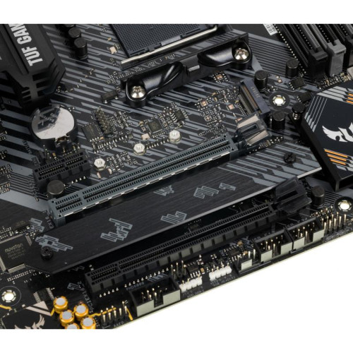 Материнская плата ASUS TUF GAMING B550M-PLUS Soc-AM4 AMD B550 4xDDR4 mATX AC`97 8ch(7.1) 2.5Gg RAID+HDMI+DP [TUF GAMING B550M-PLUS]