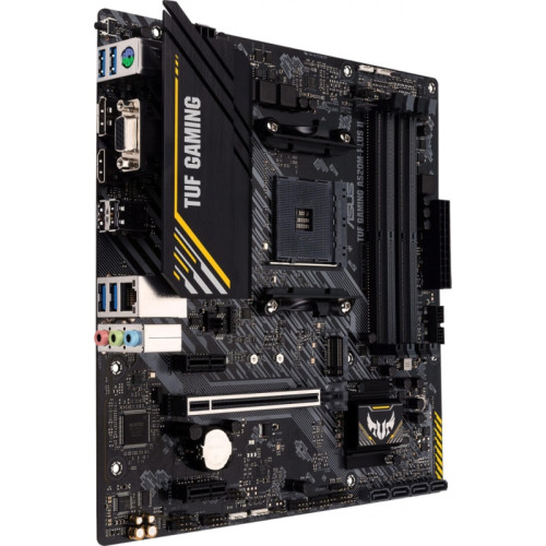 Материнская плата ASUS TUF GAMING A520M-PLUS II Soc-AM4 AMD A520 4xDDR4 mATX AC`97 8ch(7.1) GbLAN RAID+VGA+HDMI+DP [TUF GAMING A520M-PLUS II]