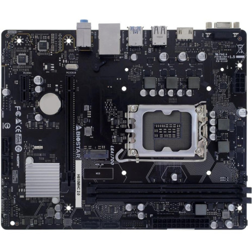 Материнская плата Biostar H610MHC 2.0 Soc-1700 Intel H610 2xDDR4 mATX AC`97 8ch(7.1) GbLAN RAID+VGA+HDMI