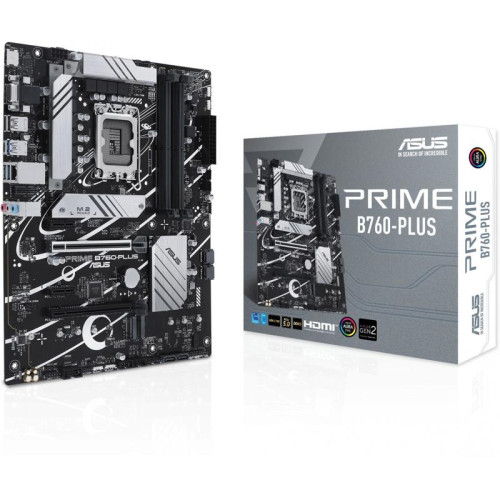 Материнская плата ASUS PRIME B760-PLUS Soc-1700 Intel B760 4xDDR5 ATX AC`97 8ch(7.1) 2.5Gg RAID+VGA+HDMI+DP [PRIME B760-PLUS]