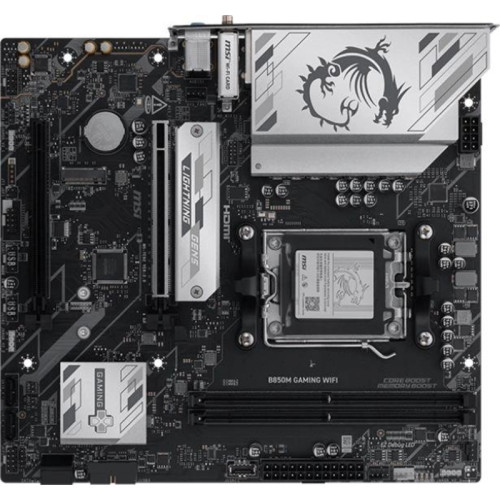 Материнская плата MSI B850M GAMING WIFI SocketAM5 AMD B850 2xDDR5 mATX AC`97 8ch(7.1) 2.5Gg RAID+HDMI+DP