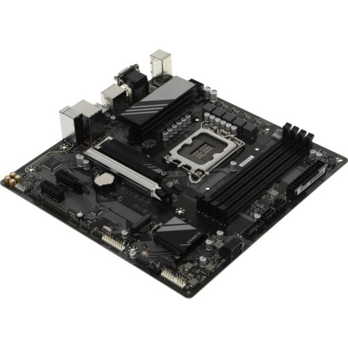 Материнская плата Gigabyte B760M DS3H GEN5 Soc-1700 Intel B760 4xDDR5 mATX AC`97 8ch(7.1) 2.5Gg RAID+VGA+HDMI+DP