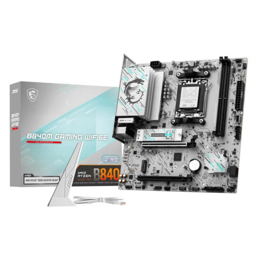 Материнская плата MSI B840M GAMING WIFI6E Socket AM5 AMD B840 2xDDR5 mATX AC`97 8ch(7.1) 2.5Gg RAID+HDMI+DP