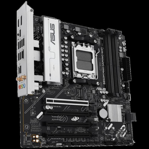 Материнская плата ASUS B850M MAX GAMING WIFI AM5 mATX 4xDDR5 4xPCIEx16 3xM.2 USB-C DP HDMI GLAN Wi-Fi 6