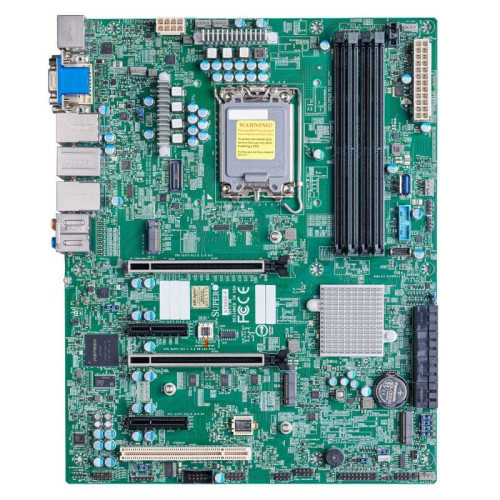 Материнская плата SuperMicro Supermicro Motherboard MBD-X13SAE-F-B W680 LGA1700 No Memory 12th Generation Intel Core™ i3/i5/i7/i9 Processors, Single Socket LGA-1700 supported, CPU TDP supports Up to 125W TDP Intel W680 2 PCI-E 5.0 x16 slots (16/NA or 8/