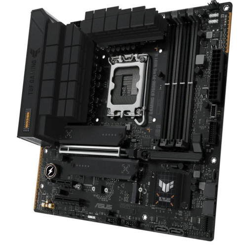 Материнская плата ASUS TUF GAMING B760M-PLUS WIFI II Soc-1700 Intel B760 4xDDR5 mATX AC`97 8ch(7.1) 2.5Gg RAID+HDMI+DP [TUF GAMING B760M-PLUS WIFI II]