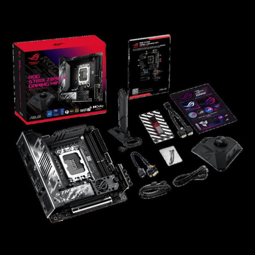 Материнская плата ASUS ROG STRIX Z890-I GAMING WIFI LGA1851 mini-ITX 2xDDR5 PCIEx16 2xM.2 2xThunderbolt USB-C HDMI 2.5GLAN Wi-Fi 7