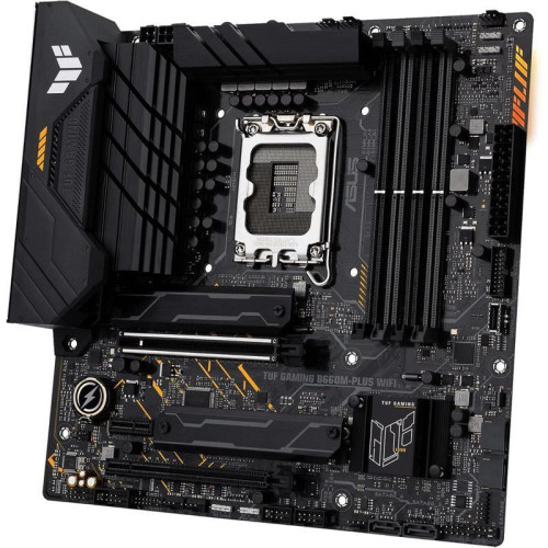 Материнская плата ASUS TUF GAMING B660M-PLUS WIFI Soc-1700 Intel B660 4xDDR5 mATX AC`97 8ch(7.1) 2.5Gg RAID+HDMI+DP [TUF GAMING B660M-PLUS WIFI]