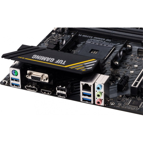 Материнская плата ASUS TUF GAMING A520M-PLUS II Soc-AM4 AMD A520 4xDDR4 mATX AC`97 8ch(7.1) GbLAN RAID+VGA+HDMI+DP [TUF GAMING A520M-PLUS II]