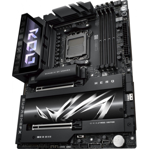 Материнская плата ASUS ROG CROSSHAIR X870E HERO SocketAM5 AMD X870 4xDDR5 ATX AC`97 8ch(7.1) 5Gigabit + 2.5Gigabit Ethernet RAID+HDMI [ROG CROSSHAIR X870E HERO]