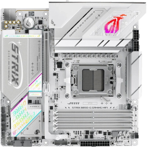 Материнская плата Asus ROG STRIX B850-G GAMING WIFI SocketAM5 AMD B850 4xDDR5 mATX AC`97 8ch(7.1) 2.5Gg RAID+HDMI+DP