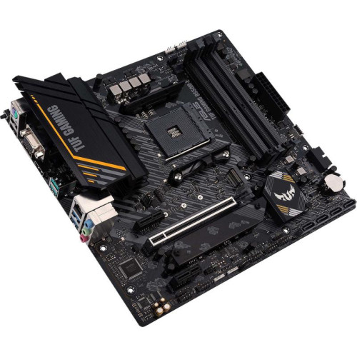 Материнская плата ASUS TUF GAMING B550M-E Soc-AM4 AMD B550 4xDDR4 mATX AC`97 8ch(7.1) GbLAN RAID+VGA+HDMI+DP [TUF GAMING B550M-E]