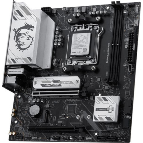 Материнская плата MSI B850M GAMING WIFI SocketAM5 AMD B850 2xDDR5 mATX AC`97 8ch(7.1) 2.5Gg RAID+HDMI+DP Материнская плата MSI B850M GAMING WIFI SocketAM5 AMD B850 2xDDR5 mATX AC`97 8ch(7.1) 2.5Gg RAID+HDMI+DP