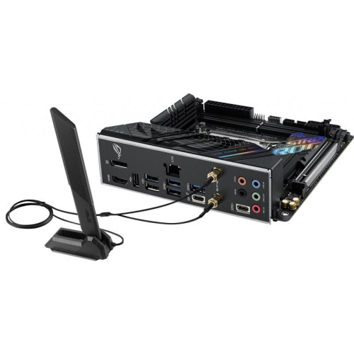 Материнская плата ASUS ROG STRIX B760-I GAMING WIFI Soc-1700 Intel B760 2xDDR5 mini-ITX AC`97 8ch(7.1) 2.5Gg RAID+HDMI+DP [ROG STRIX B760-I GAMING WIFI]
