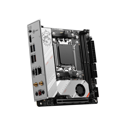 Материнская плата MB MSI AMD B650 sAM5, 2xDDR5(128GB), HDMI 2.1, 1xPCIe 4.0x16, 1xLAN (2.5GbE), Wi-Fi, BT, 4xSATA 6Gb/s, 2xM.2, 1xUSB-C, 5xUSB 3.2, mini ITX