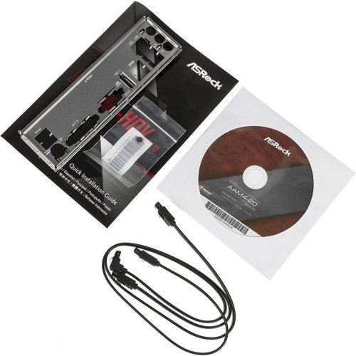 Материнская плата Asrock B450M-HDV R4.0 Soc-AM4 AMD B450 2xDDR4 mATX AC`97 8ch(7.1) GbLAN RAID+VGA+DVI+HDMI [B450M-HDV R4.0]