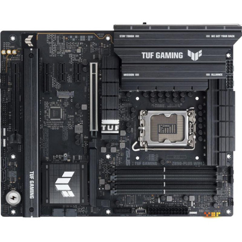 Материнская плата Asus TUF GAMING Z890-PLUS WIFI Soc-1851 Intel Z890 4xDDR5 ATX AC`97 8ch(7.1) 2.5Gg RAID+HDMI+DP