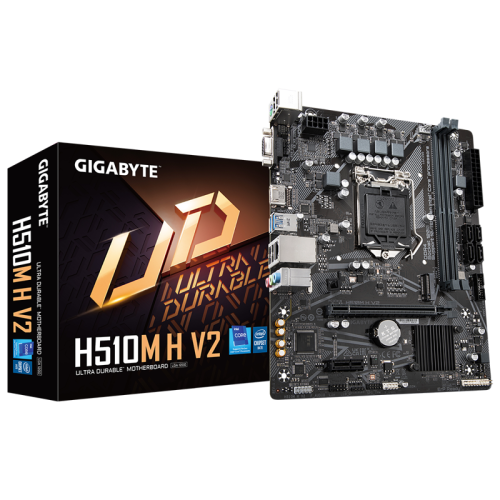 Материнская плата MB GIGABYTE INTEL H470 s1200, 2xDDR4(64GB), D-SUB/HDMI 1.4, 1xPCIe 3.0x16, 1xPCIe 3.0, 1xLAN, 4xSATA 6Gb/s, 1xM.2, 2xUSB 3.2, 4xUSB 2.0, 1xPS/2, mATX
