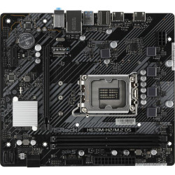 Материнская плата Asrock H610M-H2/M.2 D5 Soc-1700 Intel H610 2xDDR5 mATX AC`97 8ch(7.1) GbLAN+HDMI [H610M-H2/M.2 D5]