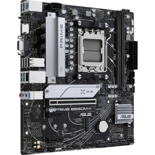 Материнская плата ASUS PRIME B650M-K SocketAM5 AMD B650 2xDDR5 mATX AC`97 8ch(7.1) 2.5Gg RAID+VGA+HDMI [PRIME B650M-K]