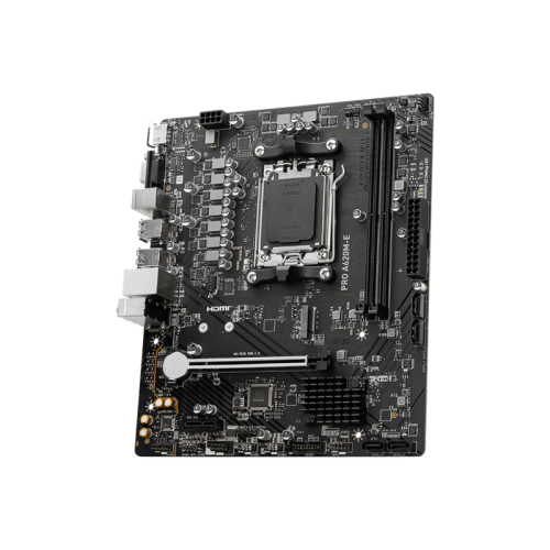 Материнская плата MB MSI AMD A620 sAM5, 2xDDR5(96GB), D-SUB/HDMI 2.1, 1xPCIe 4.0x16, 1xPCIe 3.0, 1xLAN, 4xSATA 6Gb/s, 1xM.2, 4xUSB 3.2, 2xUSB 2.0, 2xPS/2, mATX