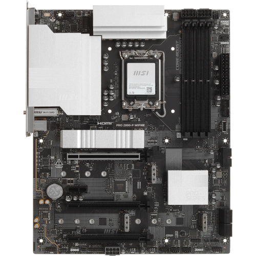 Материнская плата MSI PRO Z890-P WIFI6E Z890, LGA1851, 4*DDR5, 3*PCIEx16, 1*PCIEx1, 4*M.2, 2*TypeC, 1*USB3.2 Gen2, 6*USB3.2 Gen1, 8*USB2.0, 4*SATA3, 5G, DP, HDMI, ATX, RTL