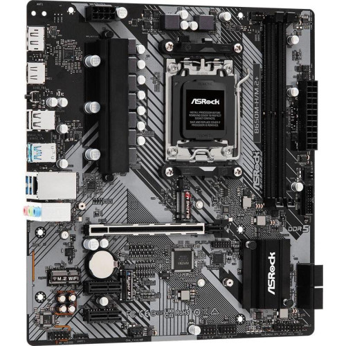 Материнская плата Asrock B650M-H/M.2+ SocketAM5 AMD B650 2xDDR5 mATX AC`97 8ch(7.1) GbLAN RAID+HDMI+DP [B650M-H/M.2+]