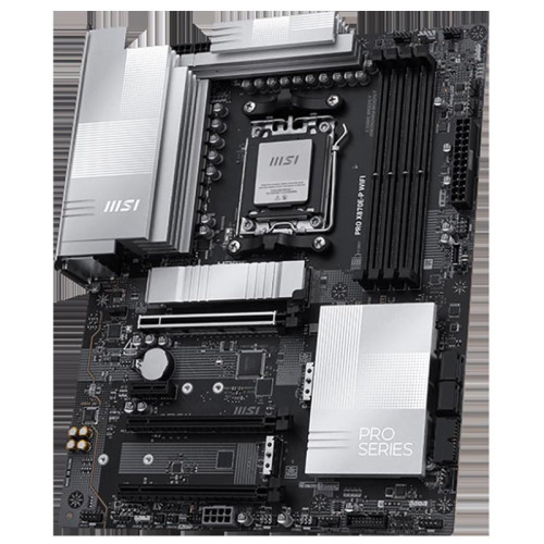 Материнская плата MSI PRO X870E-P WIFI SocketAM5 AMD X870E 4xDDR5 ATX AC`97 8ch(7.1) 5Gigabit RAID+HDMI