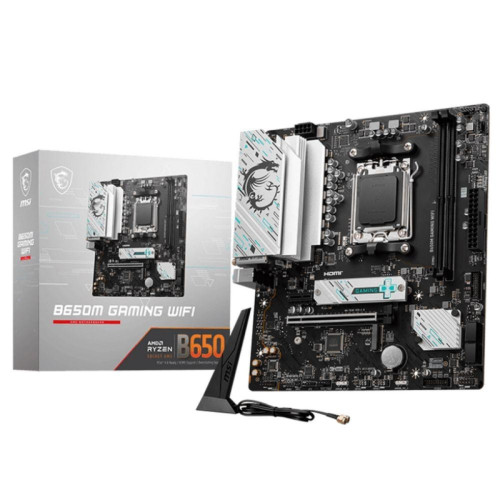 Материнская плата MSI B650M GAMING WIFI B650, AM5, 2*DDR5, 1*PCIEx16, 1*PCIEx1, 2*M.2, 1*TypeC, 7*USB3.2Gen1, 6*USB2.0, 4*SATA3.0, 2.5G, DP, HDMI, M-ATX, RTL