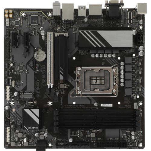 Материнская плата Gigabyte B760M DS3H GEN5 Soc-1700 Intel B760 4xDDR5 mATX AC`97 8ch(7.1) 2.5Gg RAID+VGA+HDMI+DP