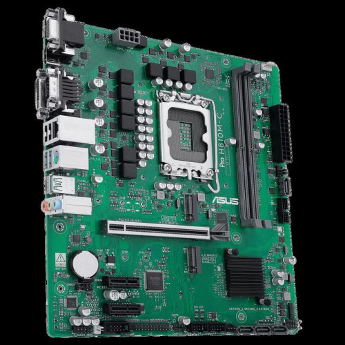 Материнская плата ASUS PRO H810M-C-CSM LGA1851 mATX 2xDDR5 PCIEx16 2xPCIEx1 2xM.2 USB-C DP HDMI DVI VGA GLAN