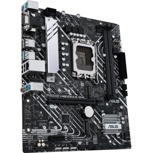 Материнская плата ASUS PRIME H610M-A D4-CSM Soc-1700 Intel H610 2xDDR4 mATX AC`97 8ch(7.1) GbLAN+VGA+HDMI+DP [PRIME H610M-A D4-CSM]