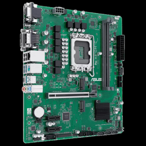 Материнская плата ASUS PRO H810M-C-CSM LGA1851 mATX 2xDDR5 PCIEx16 2xPCIEx1 2xM.2 USB-C DP HDMI DVI VGA GLAN Материнская плата ASUS PRO H810M-C-CSM LGA1851 mATX 2xDDR5 PCIEx16 2xPCIEx1 2xM.2 USB-C DP HDMI DVI VGA GLAN