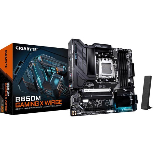 Материнская плата Gigabyte B850M GAMING X WF6E SocketAM5 AMD B850 4xDDR5 mATX AC`97 8ch(7.1) 2.5Gg RAID+HDMI [B850M GAMING X WF6E]
