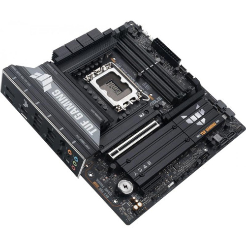 Материнская плата Asus TUF GAMING B860M-PLUS WIFI Soc-1851 Intel B860 4xDDR5 mATX AC`97 8ch(7.1) 2.5Gg RAID+HDMI+DP