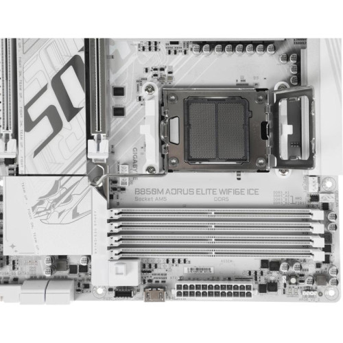 Материнская плата Gigabyte B850M A ELT WF6E ICE SocketAM5 AMD B850 4xDDR5 mATX AC`97 8ch(7.1) 2.5Gg RAID+HDMI [B850M A ELT WF6E ICE]