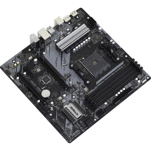 Материнская плата Asrock B550M PHANTOM GAMING 4 Soc-AM4 AMD B550 4xDDR4 mATX AC`97 8ch(7.1) GbLAN RAID+HDMI+DP [B550M PHANTOM GAMING 4]