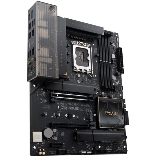 Материнская плата ASUS PROART B760-CREATOR WIFI Soc-1700 Intel B760 4xDDR5 ATX AC`97 8ch(7.1) 1 x 2.5Gigabit + Gigabit Ethernet RAID+HDMI+DP [PROART B760-CREATOR WIFI]