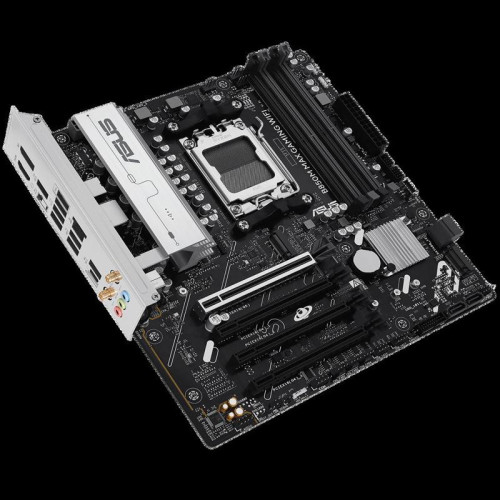 Материнская плата ASUS B850M MAX GAMING WIFI AM5 mATX 4xDDR5 4xPCIEx16 3xM.2 USB-C DP HDMI GLAN Wi-Fi 6