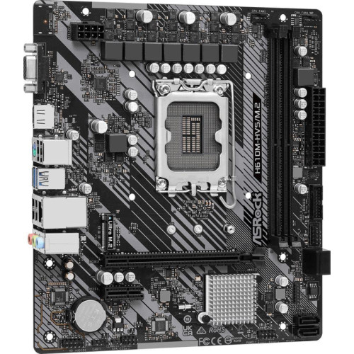 Материнская плата Asrock H610M-HVS/M.2 R2.0 Soc-1700 Intel H610 2xDDR4 mATX AC`97 8ch(7.1) GbLAN+VGA+HDMI [H610M-HVS/M.2 R2.0]