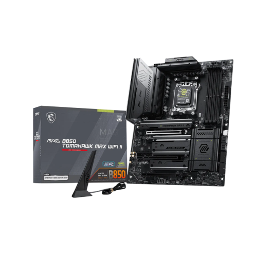 Материнская плата MSI MAG B850 TOMAHAWK MAX WIFI II Socket AM5 AMD B850 4xDDR5 ATX AC`97 8ch(7.1) 5Gigabit RAID+HDMI