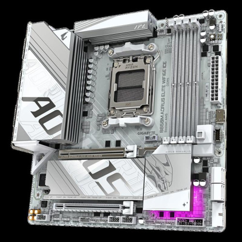 Материнская плата Gigabyte B850M AORUS ELITE WIFI6E ICE, RTL