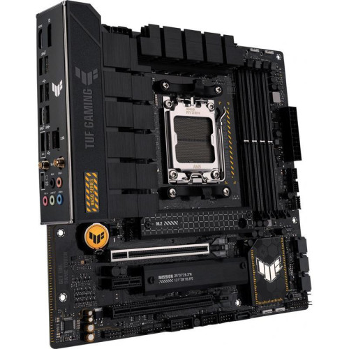 Материнская плата ASUS TUF GAMING B650M-PLUS WIFI SocketAM5 AMD B650 4xDDR5 mATX AC`97 8ch(7.1) 2.5Gg RAID+HDMI+DP [TUF GAMING B650M-PLUS WIFI]
