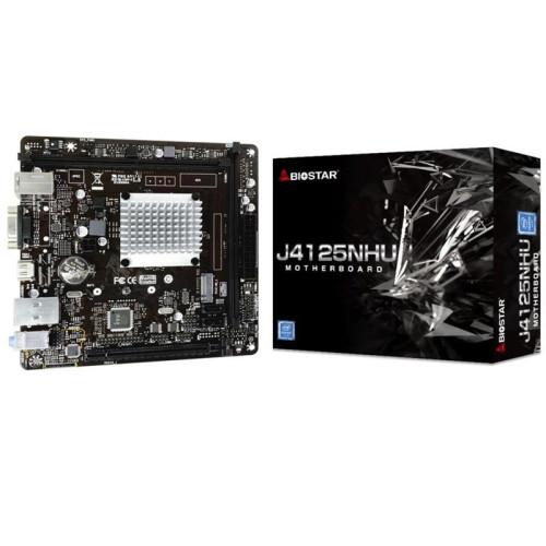 Материнская плата Biostar J4125NHU 2xDDR4 mini-ITX AC`97 8ch(7.1) GbLAN+VGA+HDMI [J4125NHU]