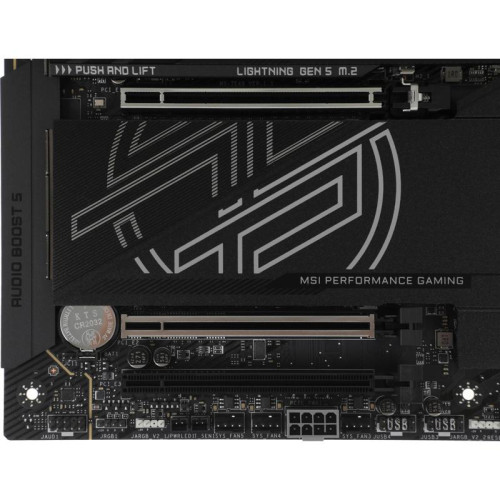 Материнская плата MSI MPG X870E CARBON WIFI SocketAM5 AMD X870 4xDDR5 ATX AC`97 8ch(7.1) 5Gigabit + 2.5Gigabit Ethernet RAID+HDMI