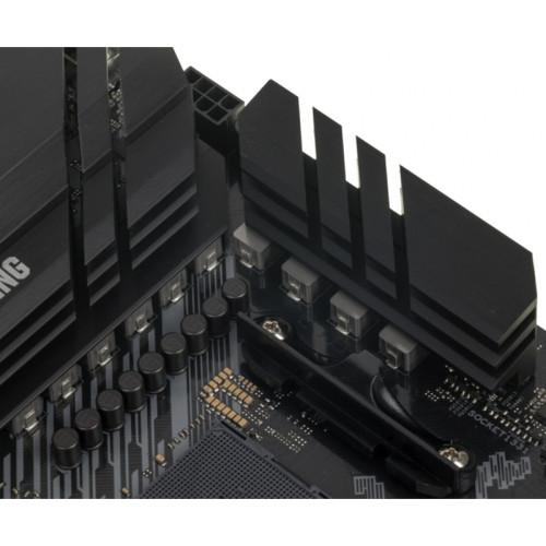 Материнская плата ASUS TUF GAMING B550M-PLUS Soc-AM4 AMD B550 4xDDR4 mATX AC`97 8ch(7.1) 2.5Gg RAID+HDMI+DP [TUF GAMING B550M-PLUS]